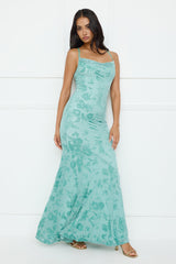 Nocturnal Luxe Maxi Dress Sage