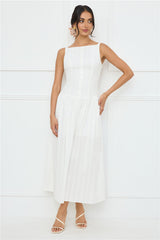Serene Nights Maxi Dress White