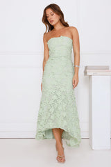 Urban Petal Strapless Maxi Dress Sage
