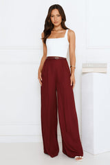 To Be Seen Pants Maroon
