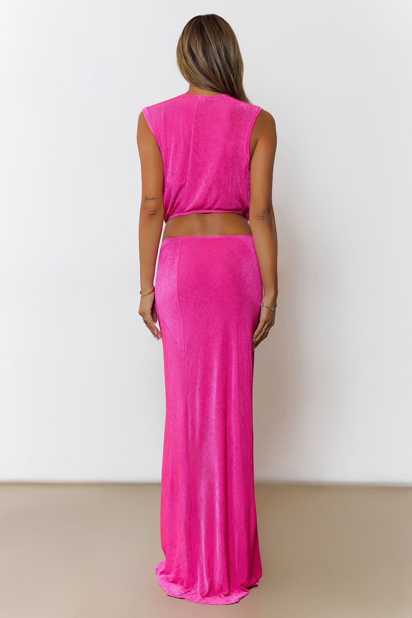 Radiant Beauty Maxi Dress Fuchsia
