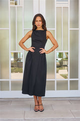 Style Spectacular Midi Dress Black