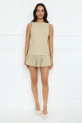Stylish Affair Skort Beige