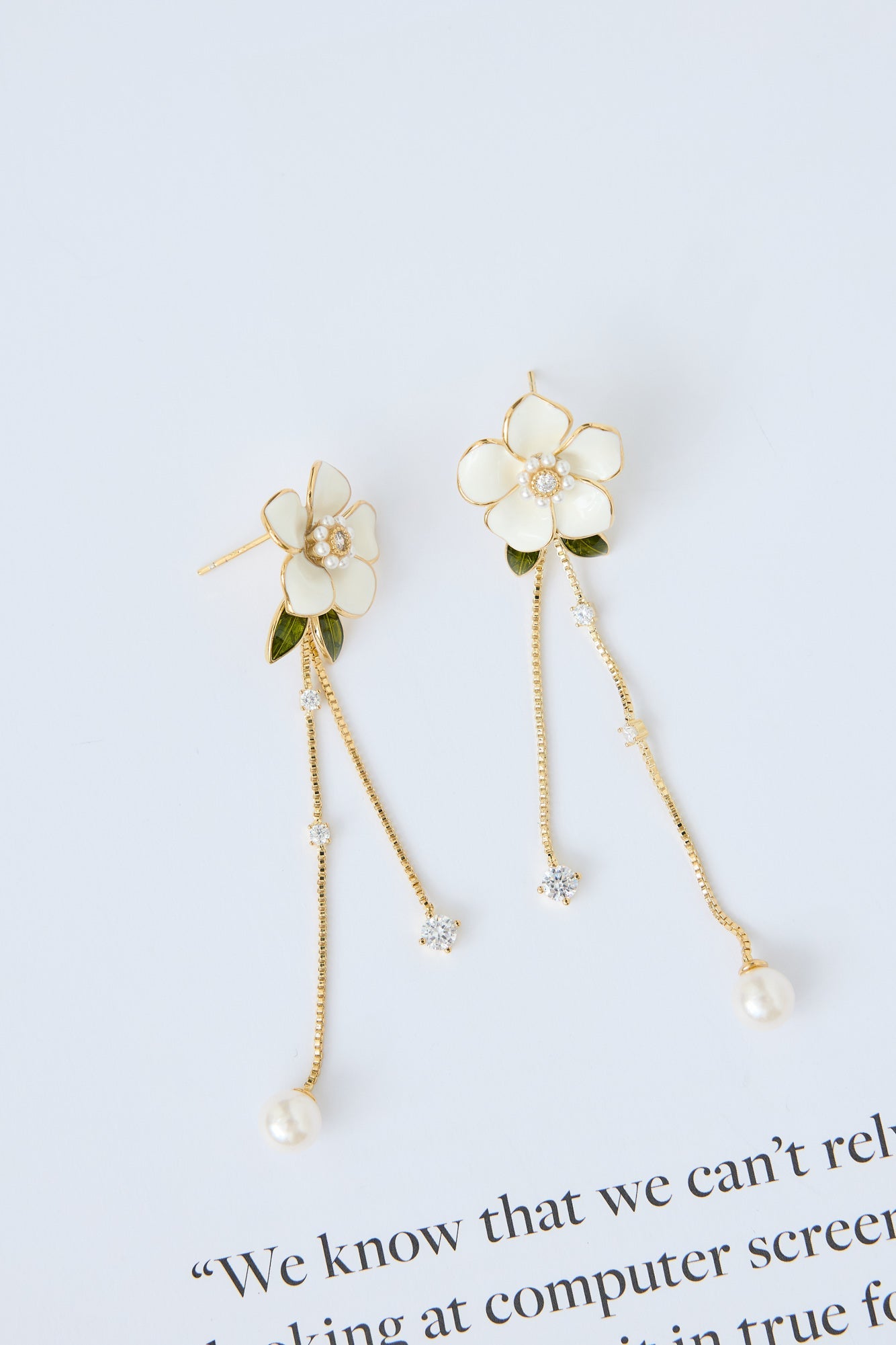 Tropical Island Earrings Gold