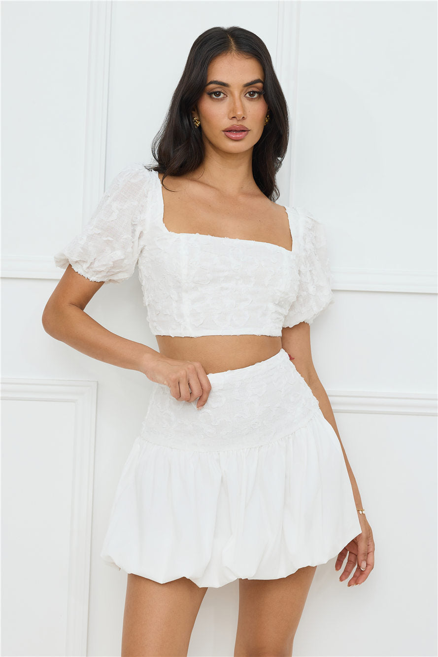 Tangerine Tease Set White