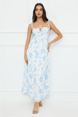 Sizzle And Stun Maxi Dress Blue