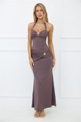 Real Loyal Halter Top Brown