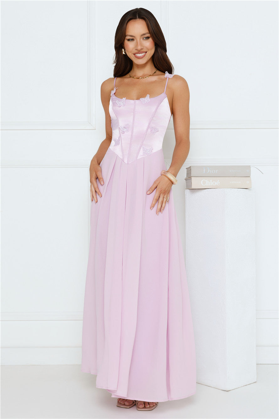 Soft Focus Girl Maxi Dress Lilac