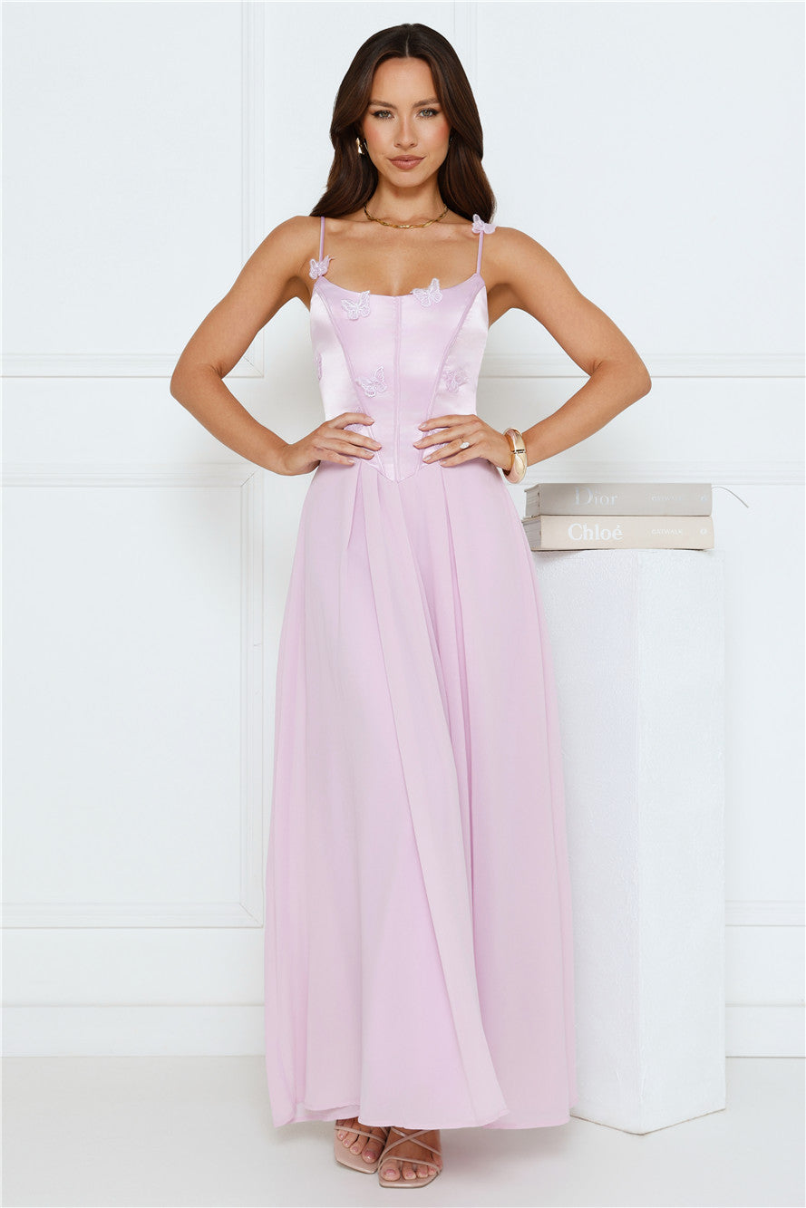Soft Focus Girl Maxi Dress Lilac