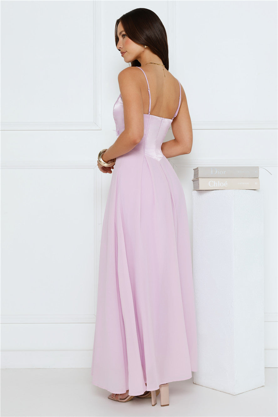 Soft Focus Girl Maxi Dress Lilac