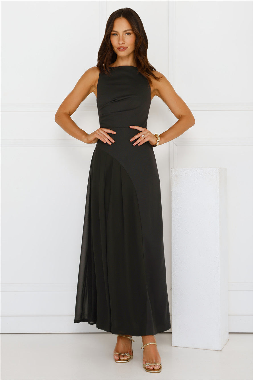 Strut With Style Maxi Dress Black
