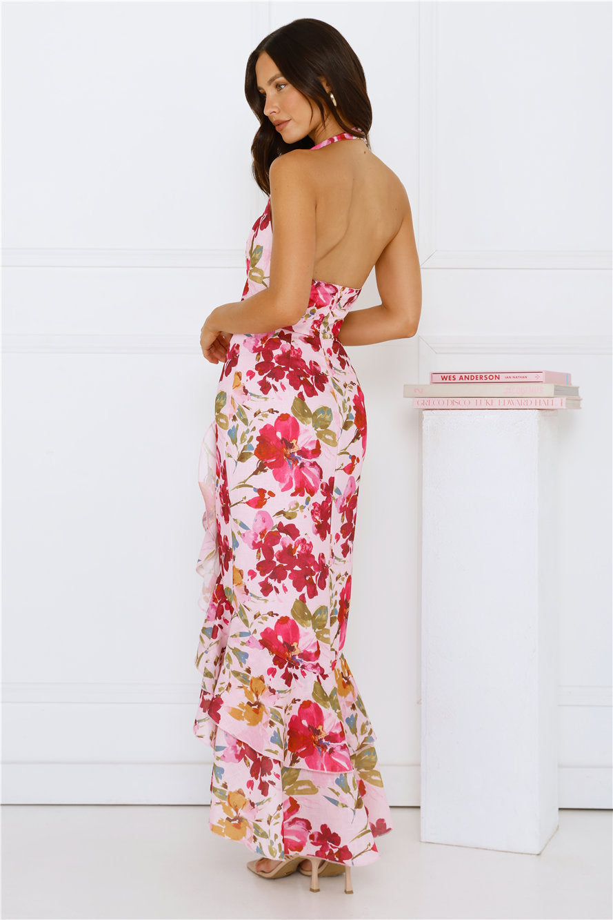 Wild Wonder Girl Maxi Dress Pink