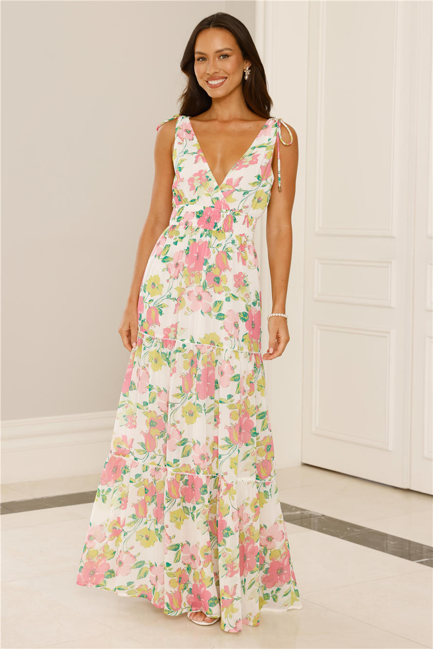 Sunny Splendour Maxi Dress Pink