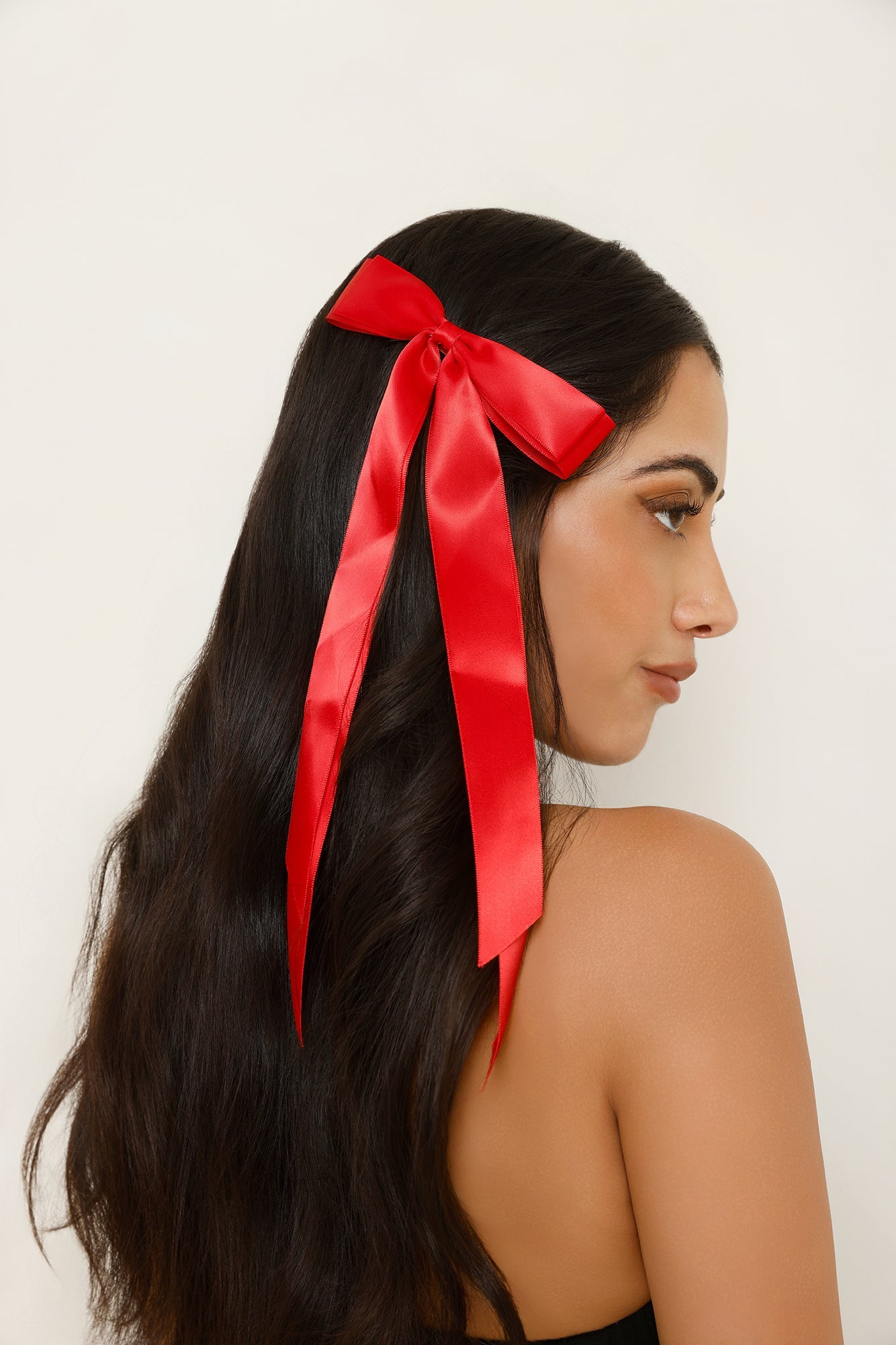 Whimsy Bow Hair Clip Red