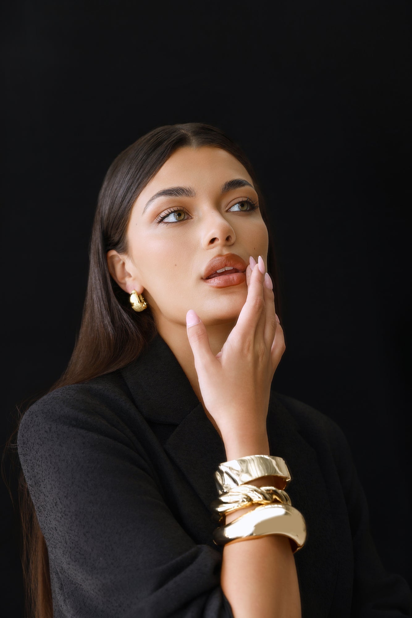 Power Moves Earrings Gold