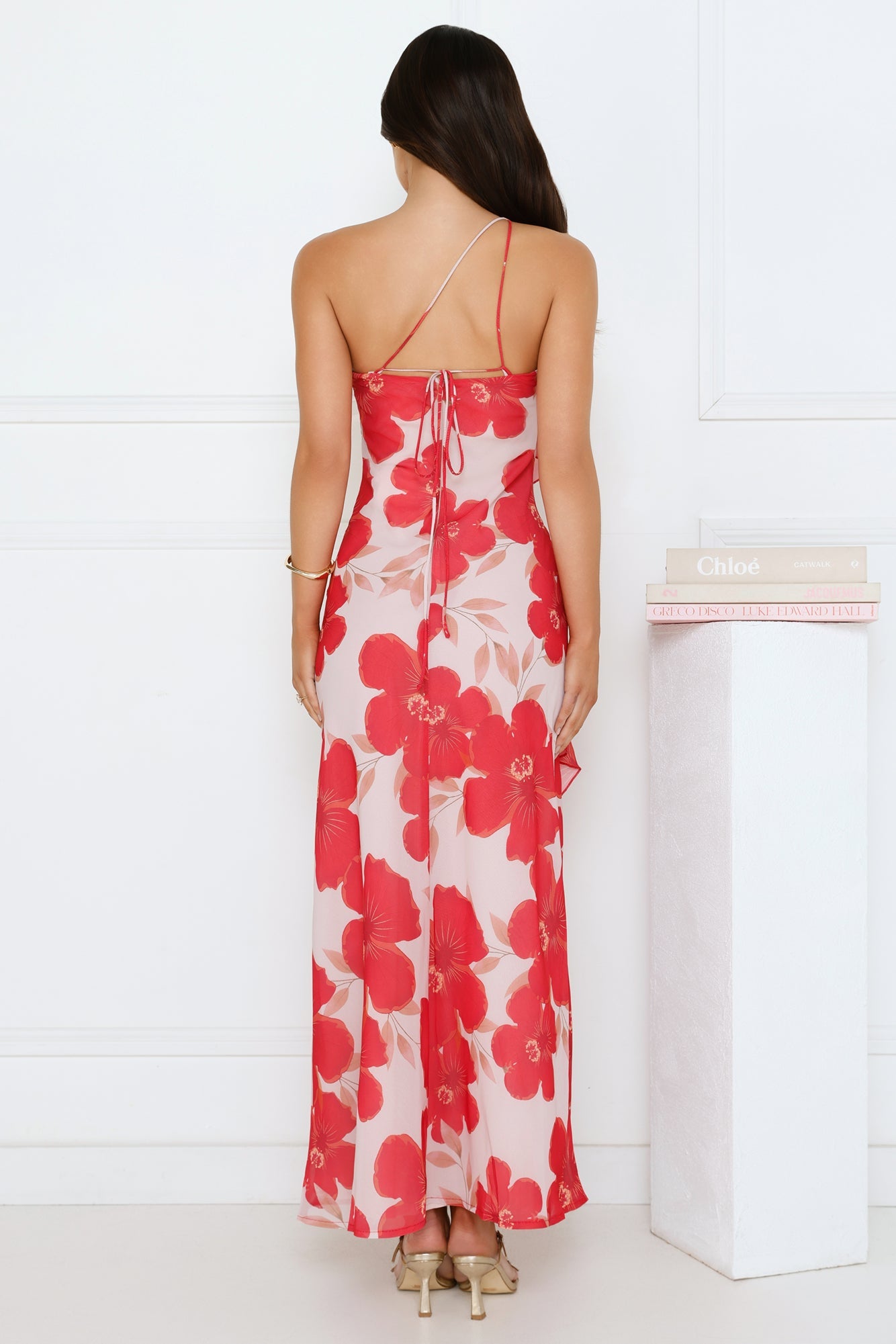 Summer Serenade One Shoulder Maxi Dress Pink