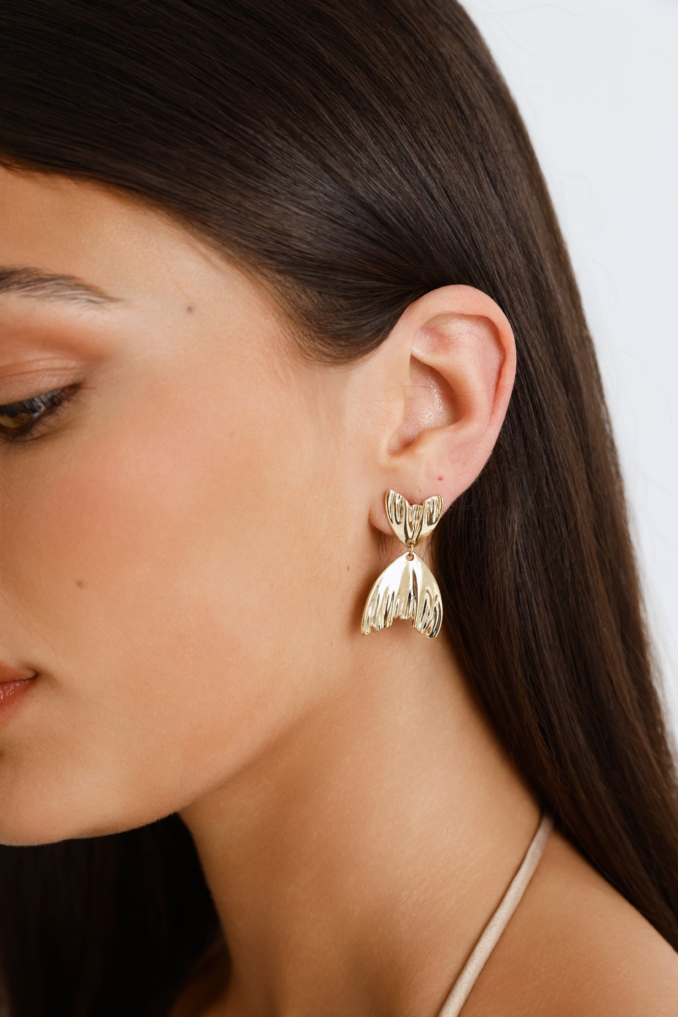 Mermaid Splash Earrings Gold